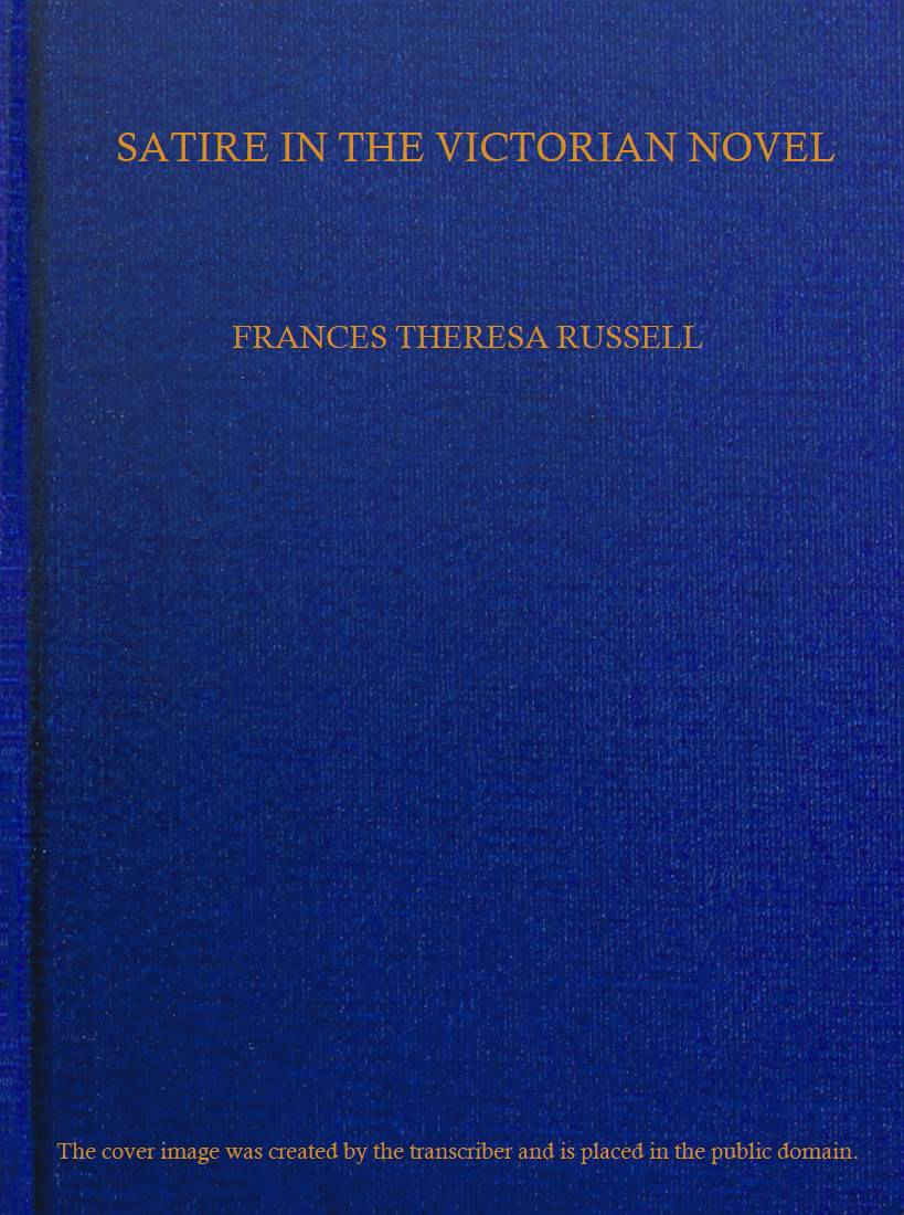 Satire in the Victorian Novel