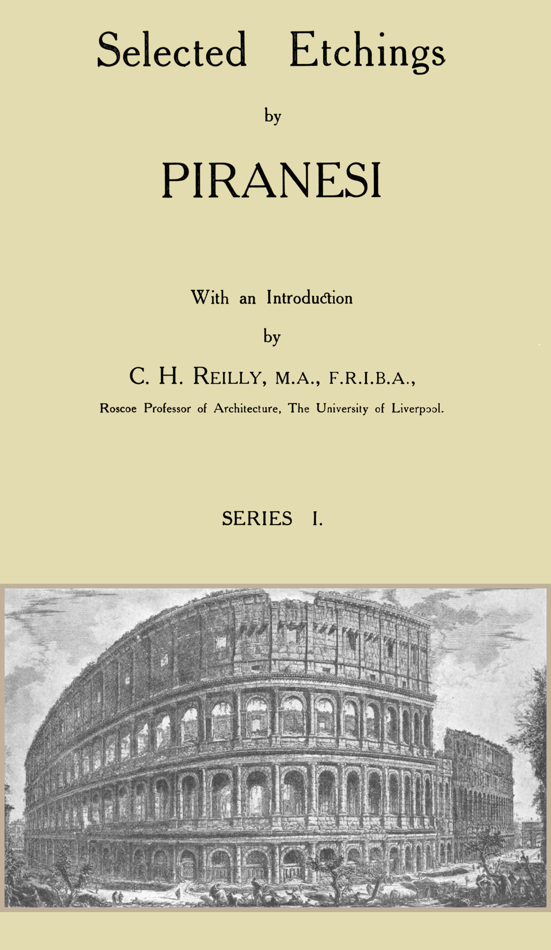 Selected Etchings by Piranesi, Series I