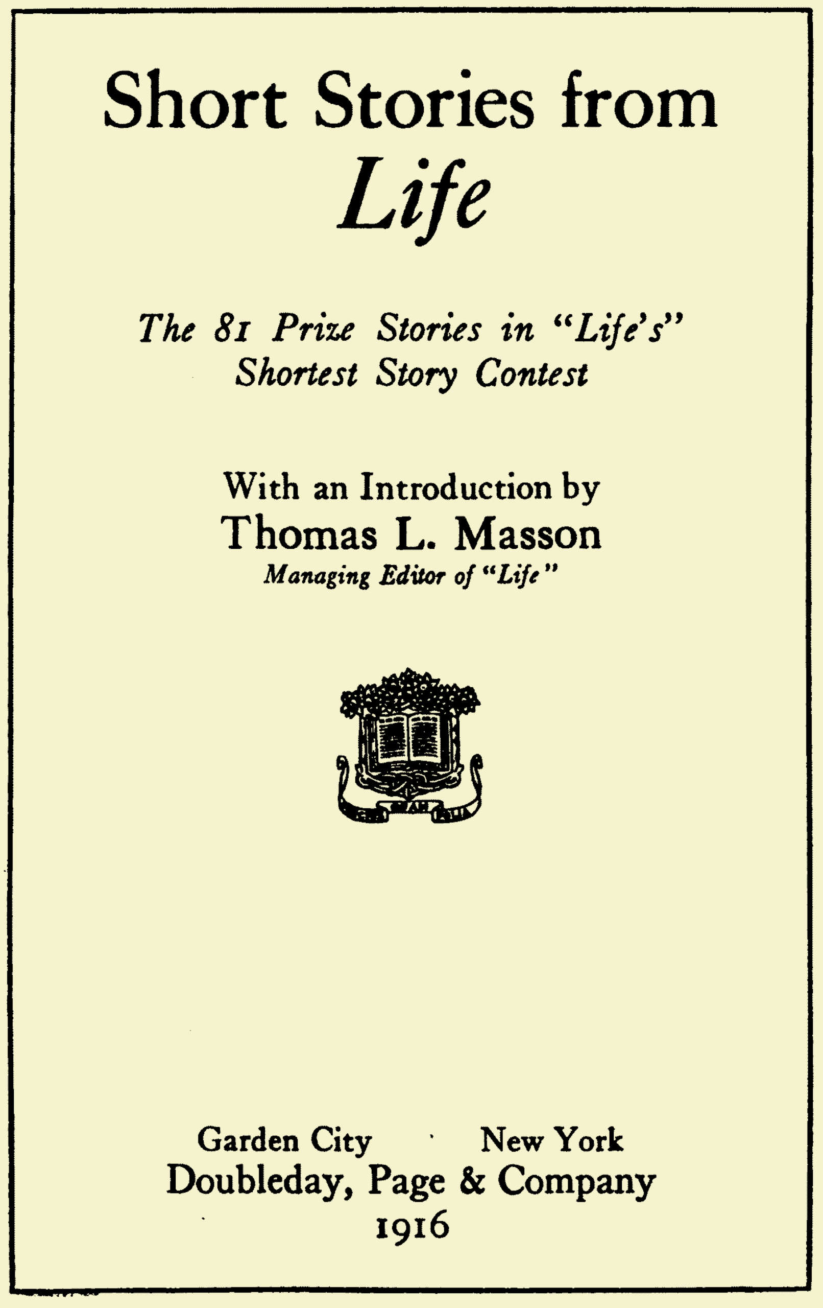 Short Stories from “Life”
