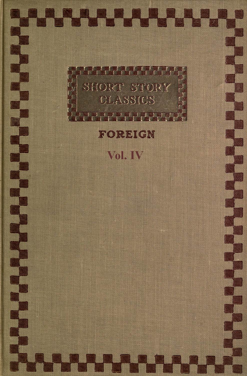 Short Story Classics - Vol. 4