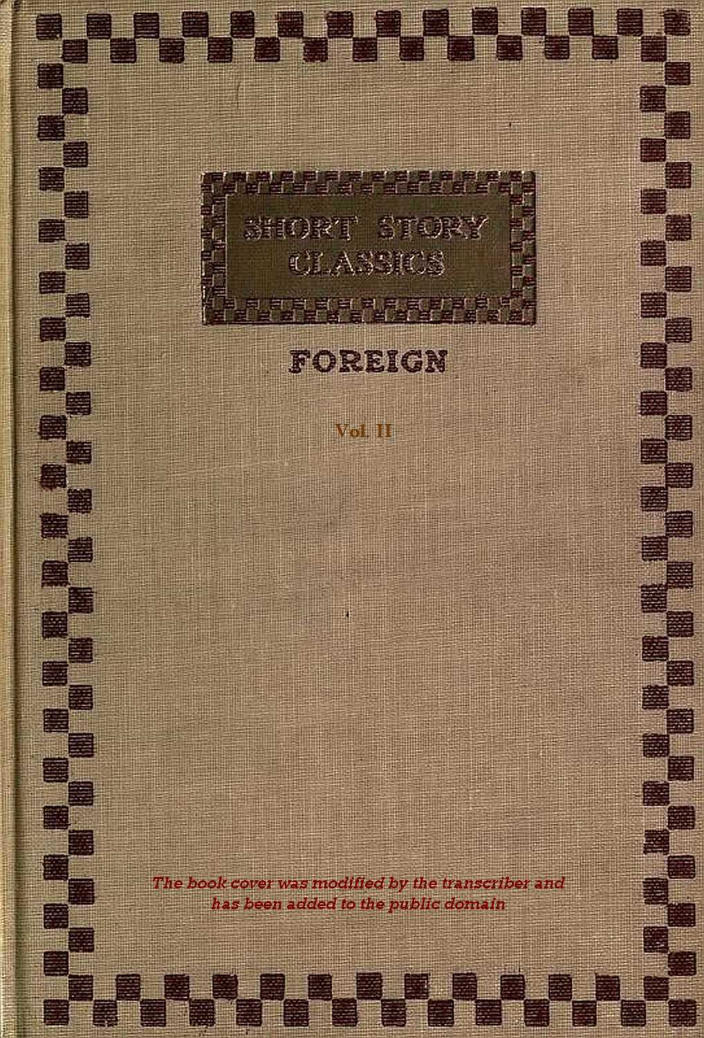 Short Story Classics - Vol. Two