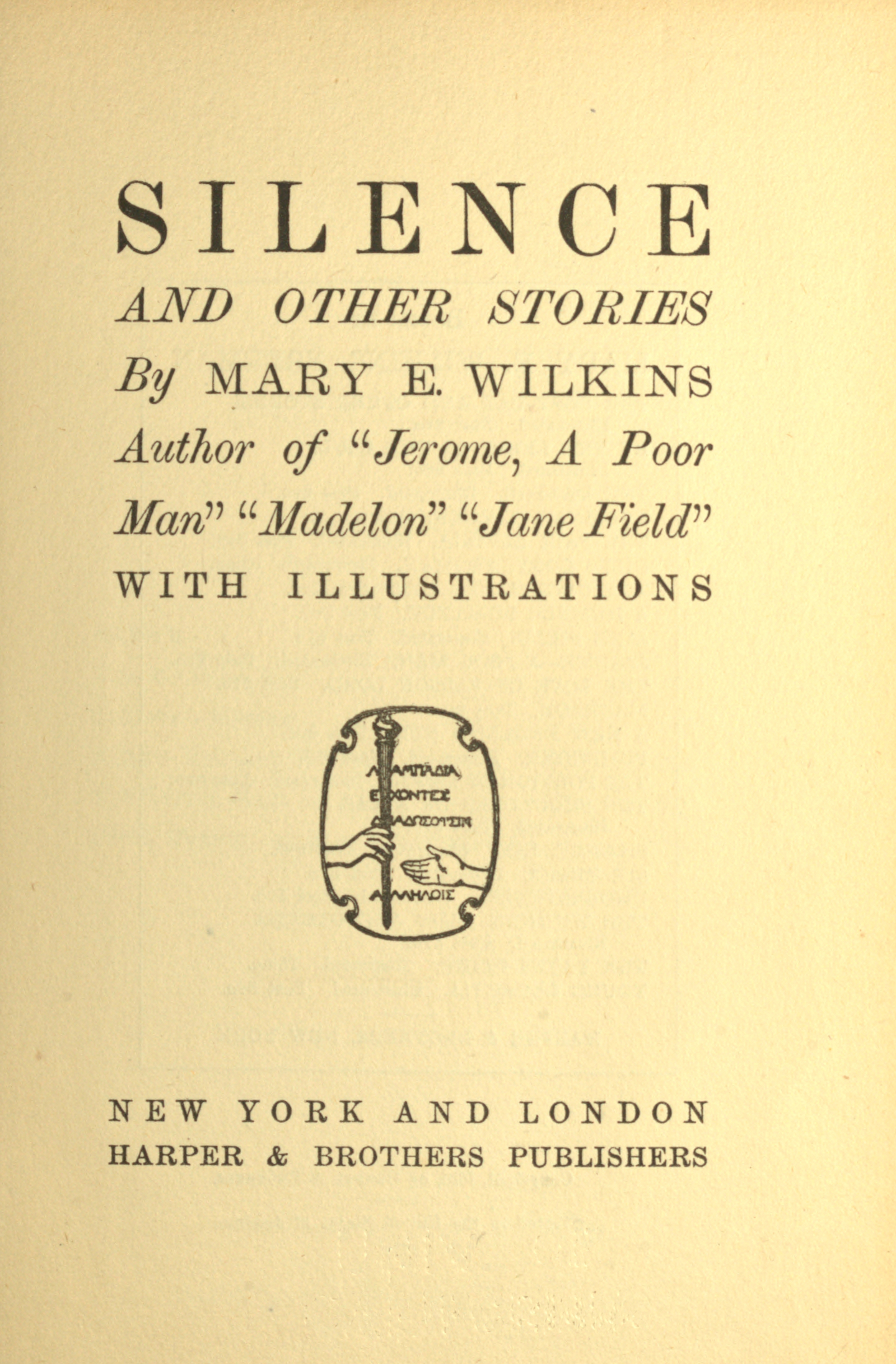 Silence and other stories