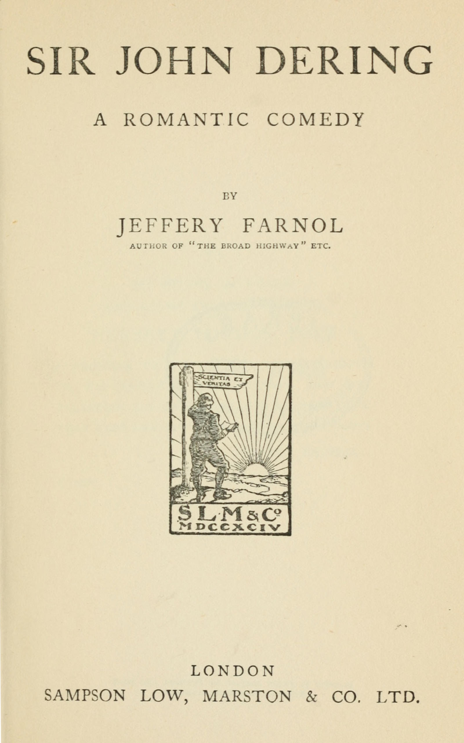 Sir John Dering: a romantic comedy