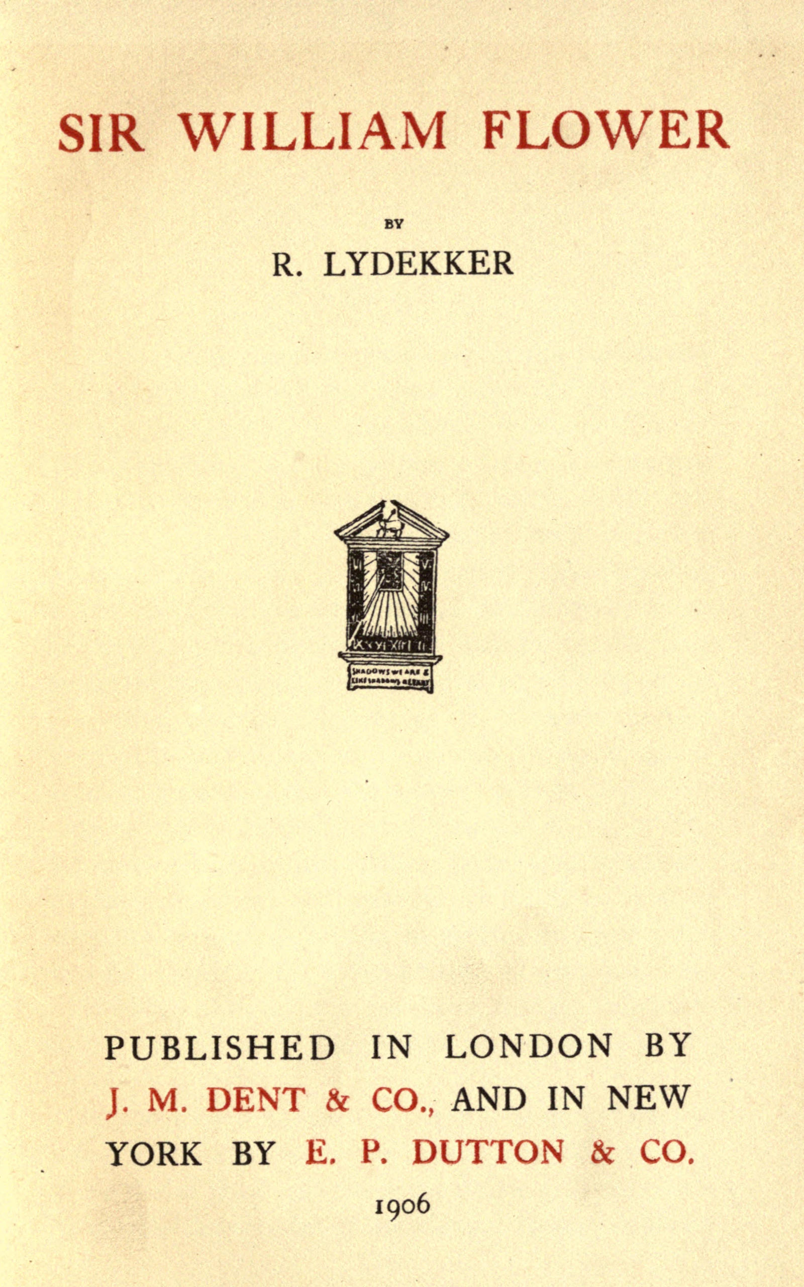 Sir William Flower