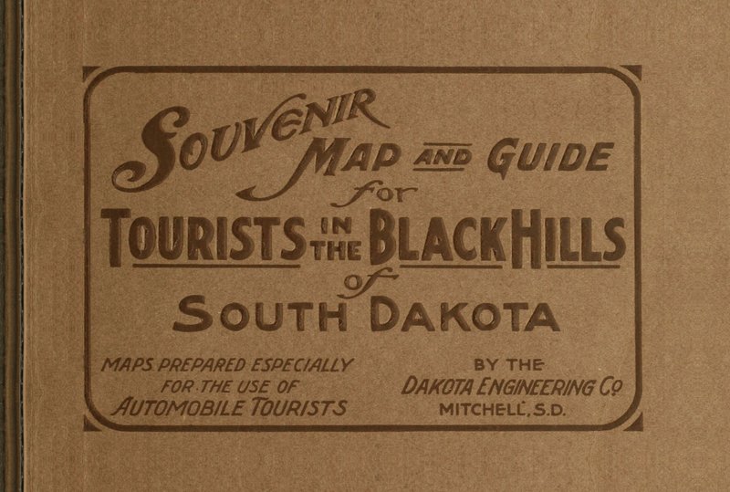 Souvenir Map and Guide For Tourists in the Black Hills of South Dakota
