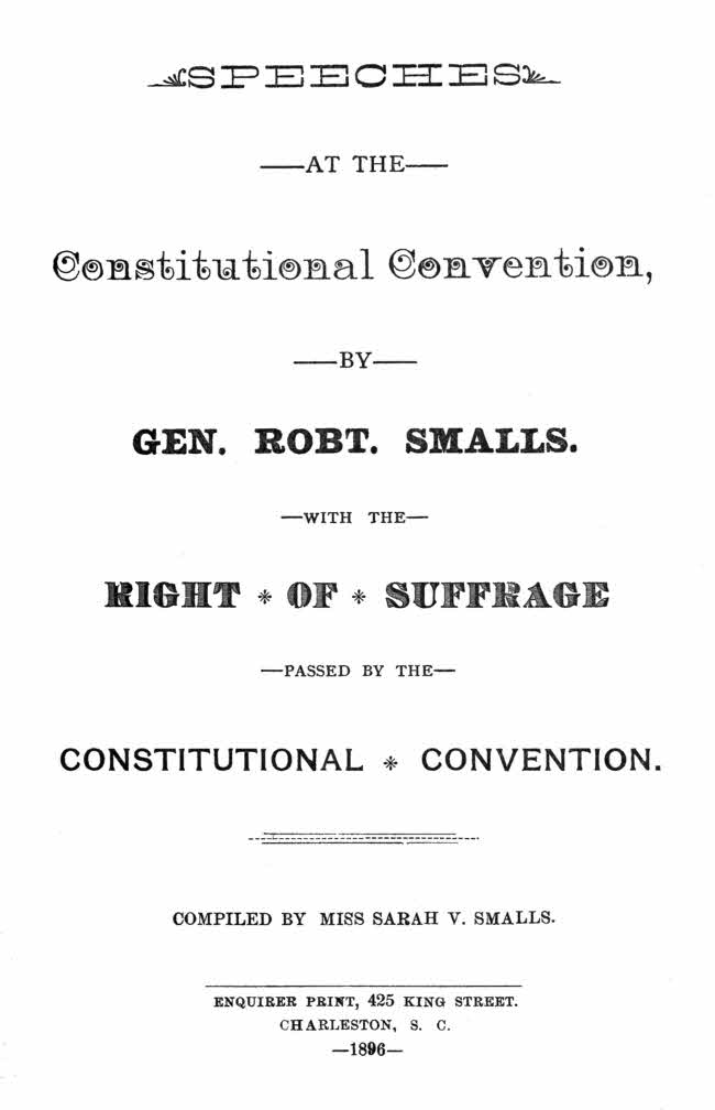Speeches At the Constitutional Convention