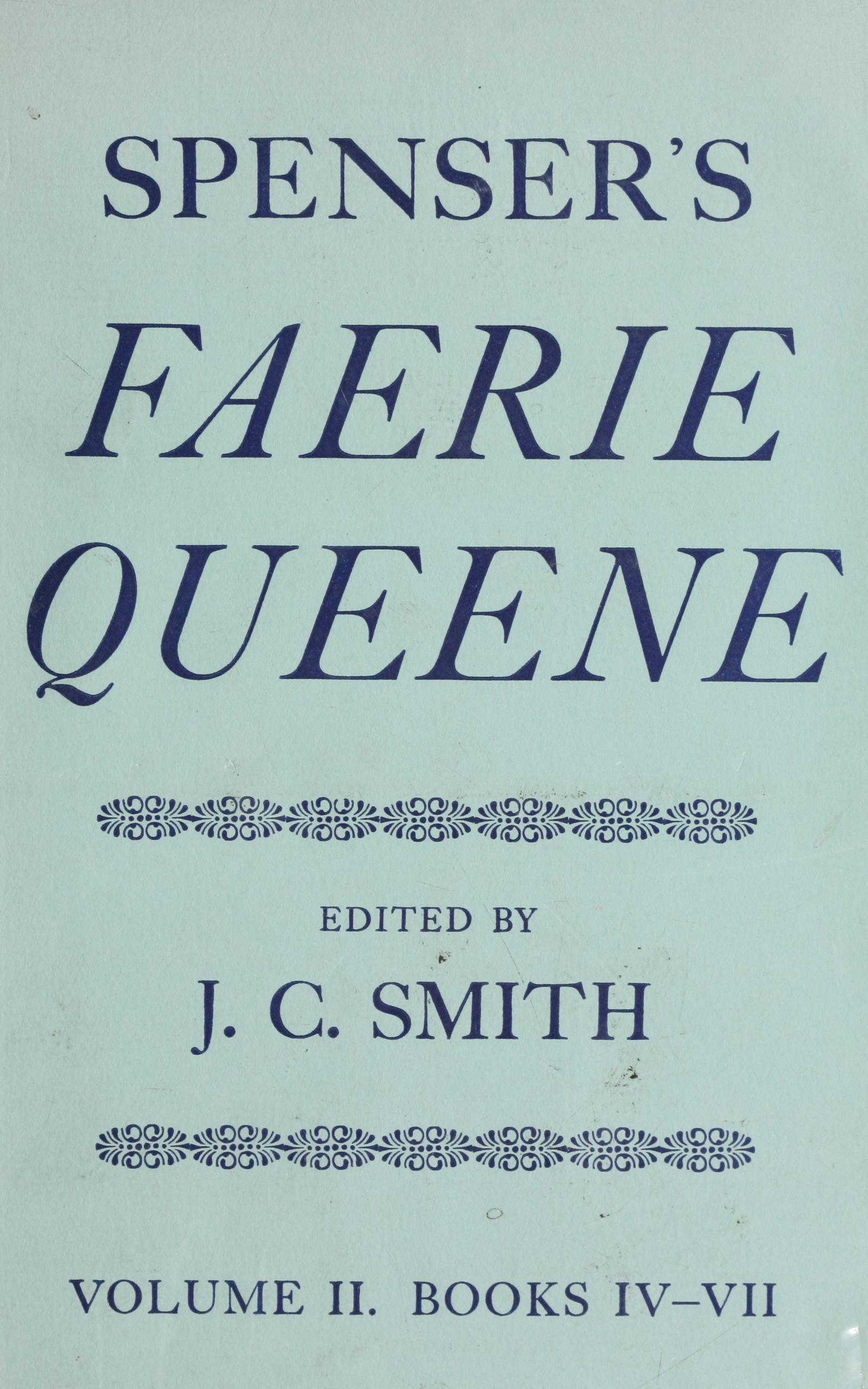 Spenser’s Faerie Queene (Volume II)