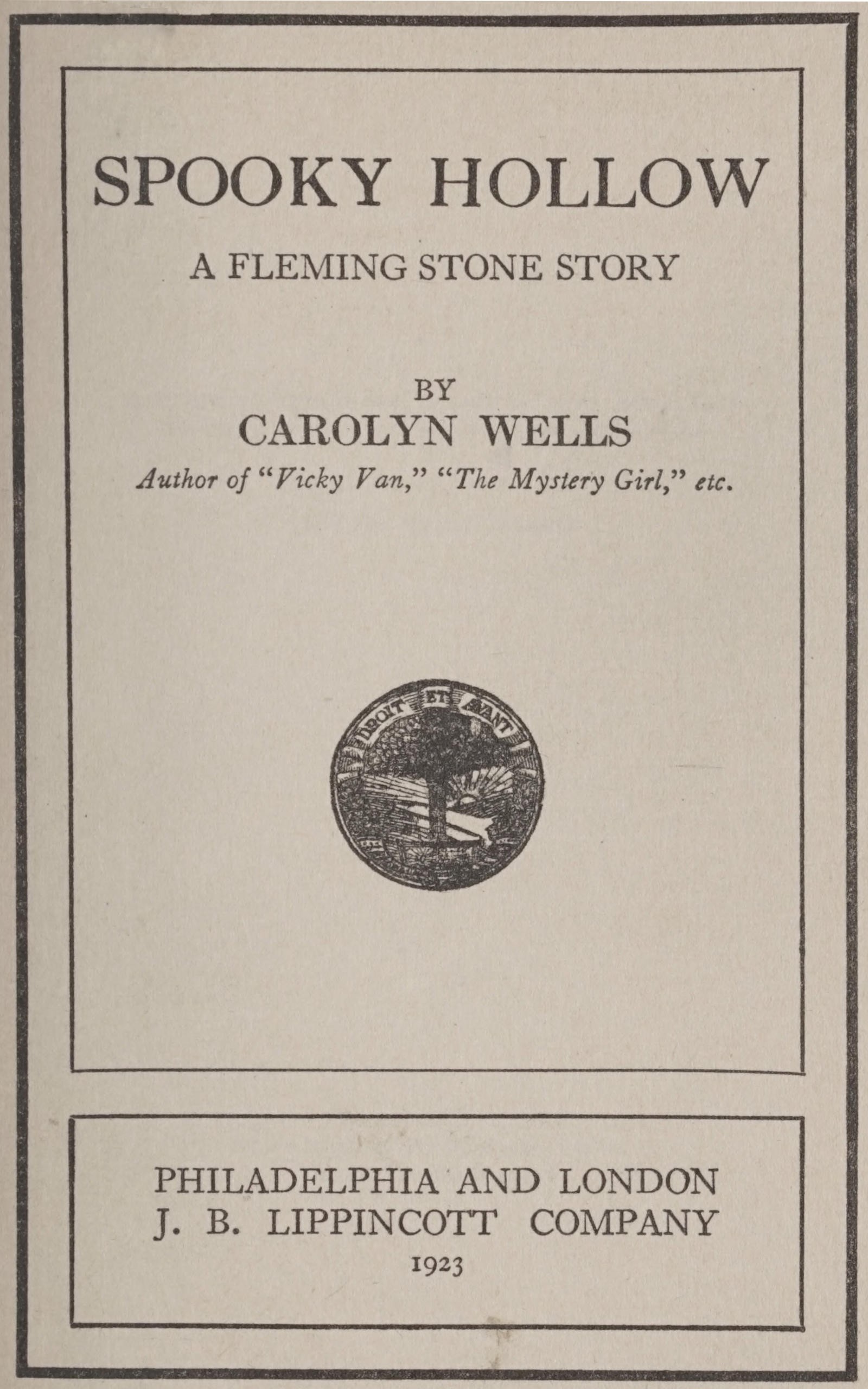 Spooky Hollow: a Fleming Stone story