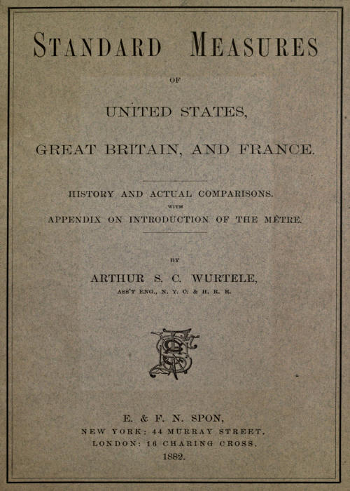 Standard Measures of United States, Great Britain, and France