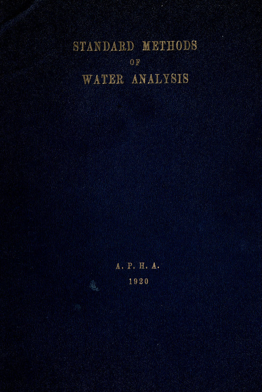 Standard Methods For the Examination of Water and Sewage
