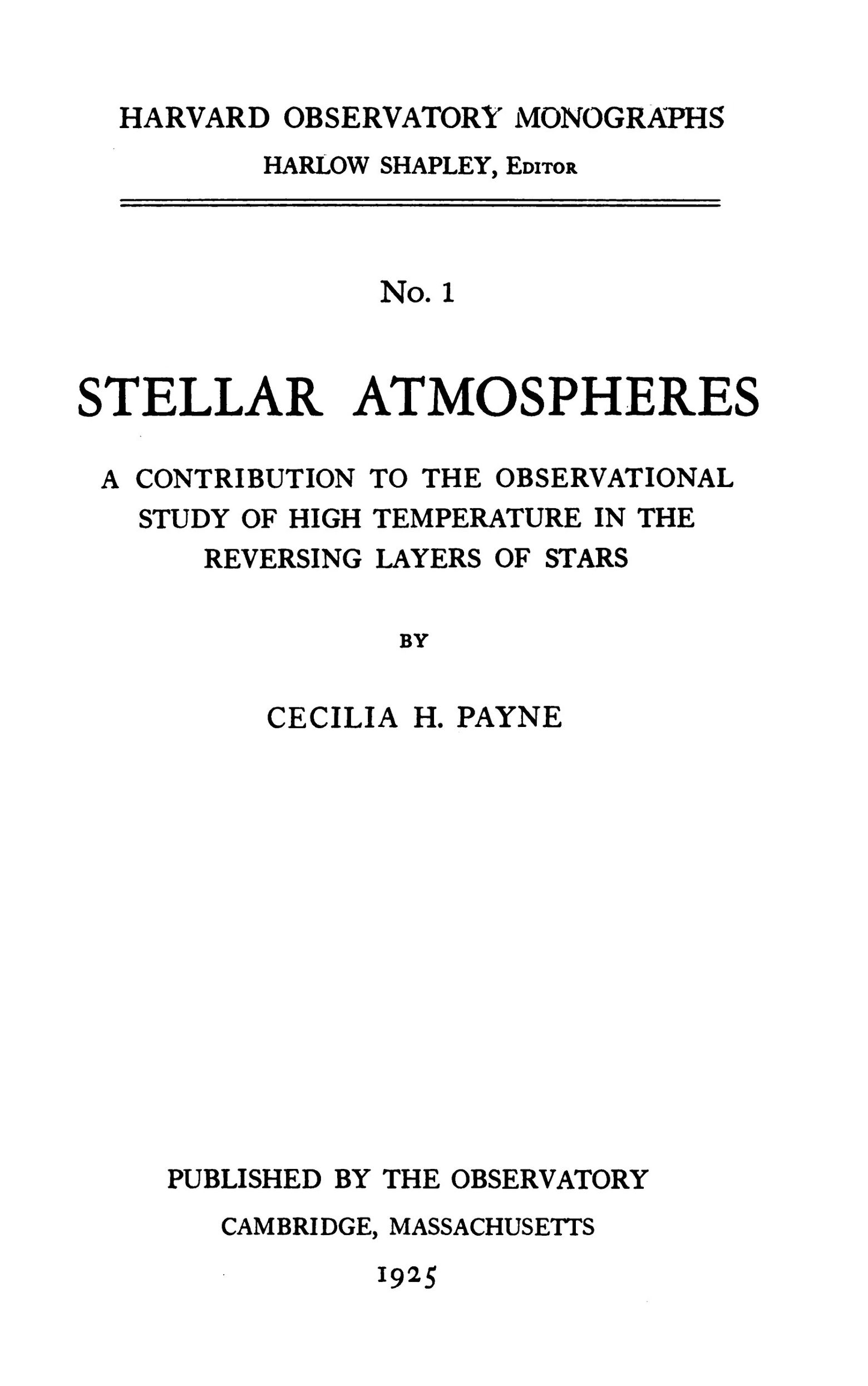 Stellar Atmospheres