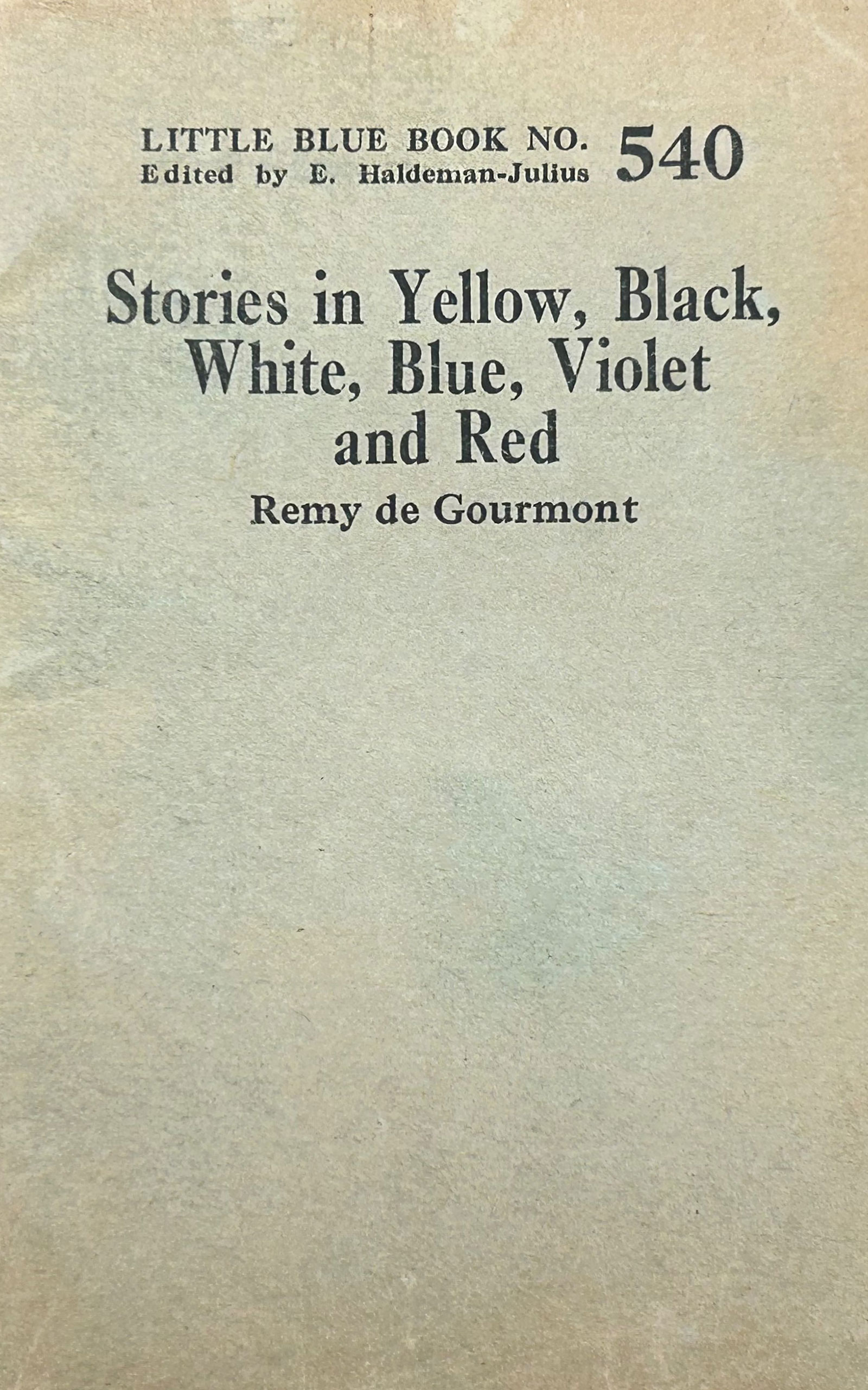 Stories in yellow, black, white, blue, violet and red
