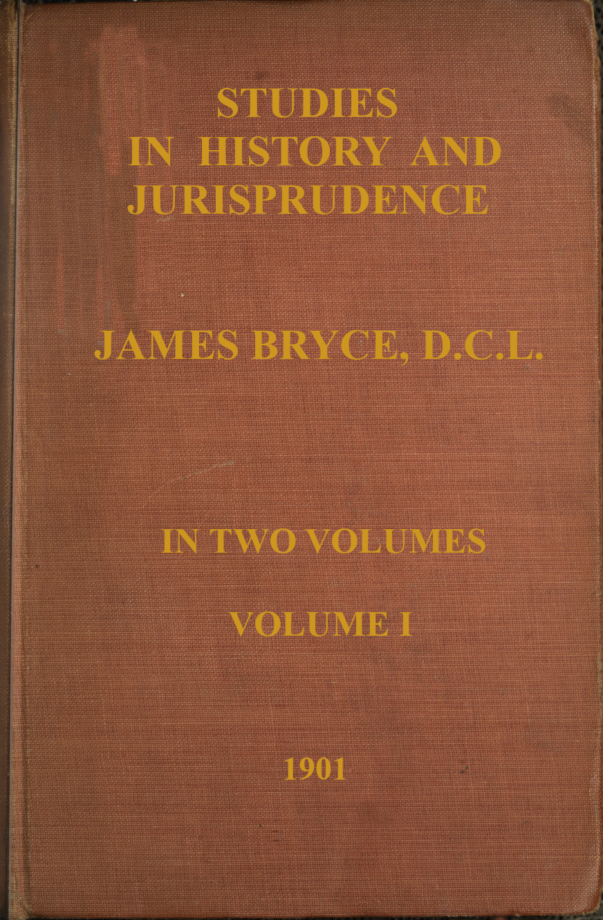 Studies in History and Jurisprudence