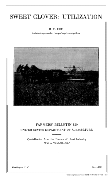 Sweet Clover: Utilization