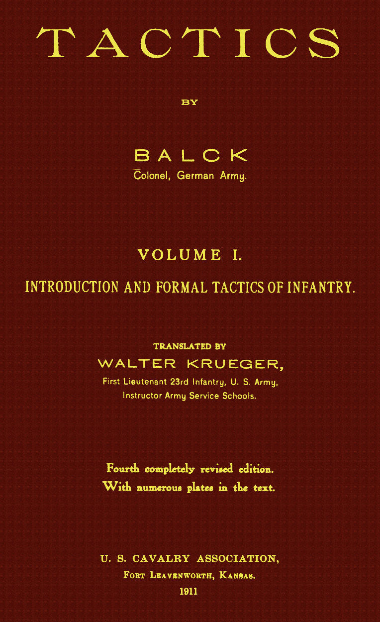 Tactics Vol. 1—Introduction and Formal Tactics of Infantry
