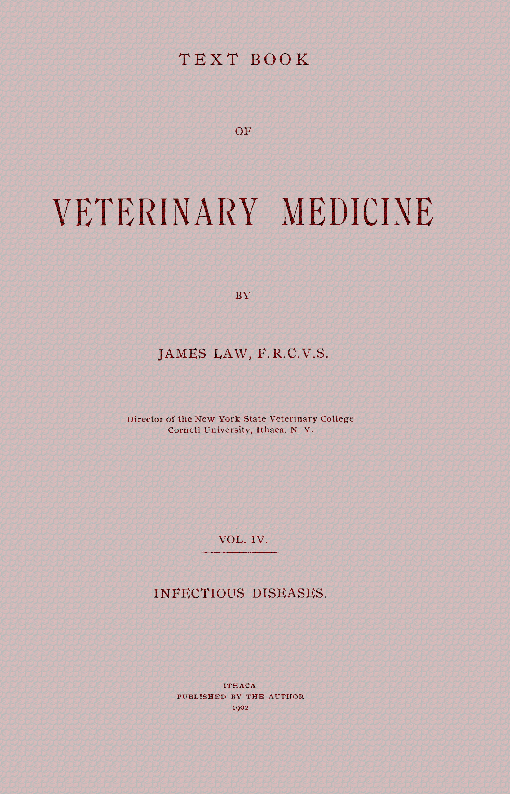 Text Book of Veterinary Medicine (Vol. 4 of 5)