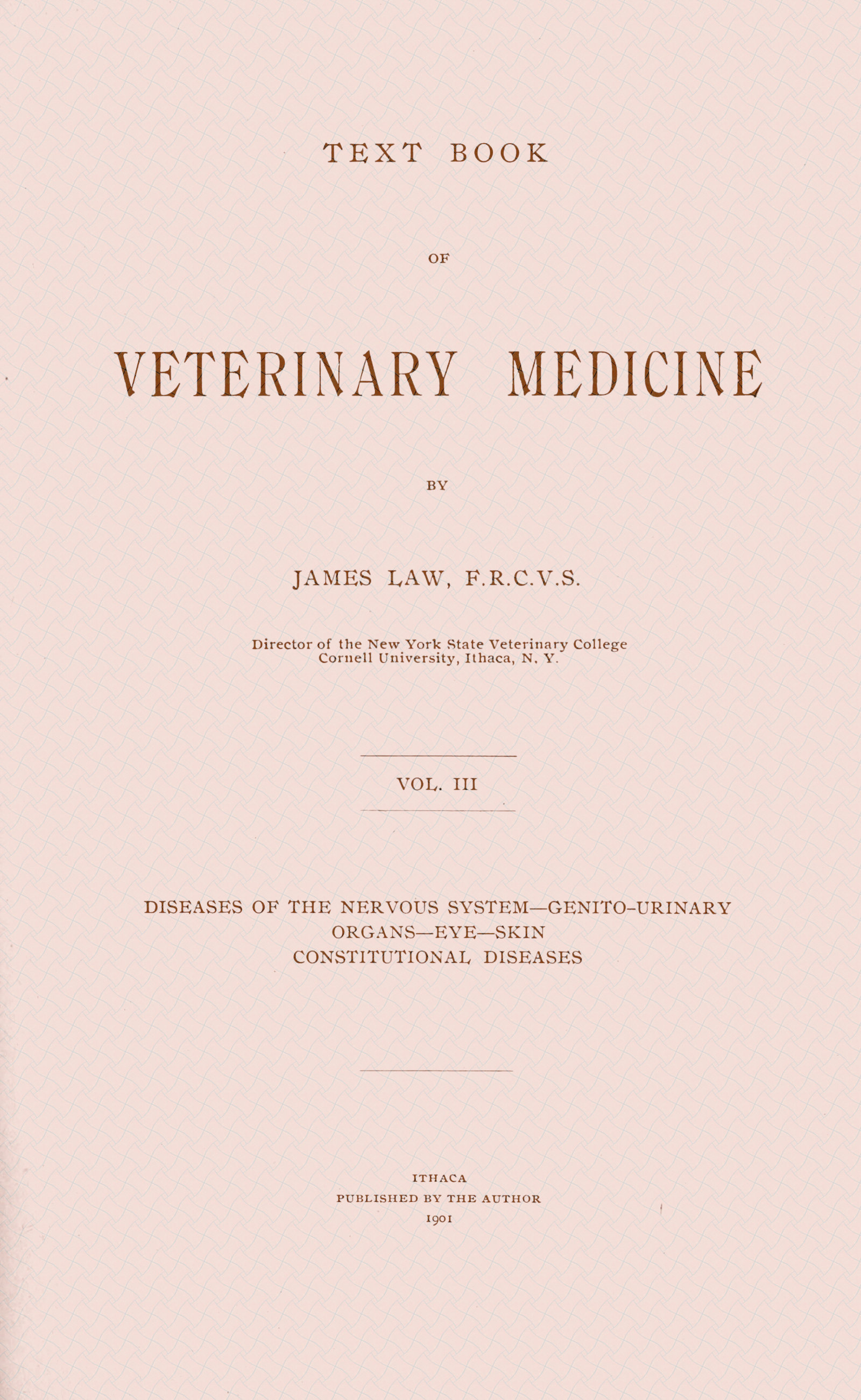 Text Book of Veterinary Medicine, Vol. III