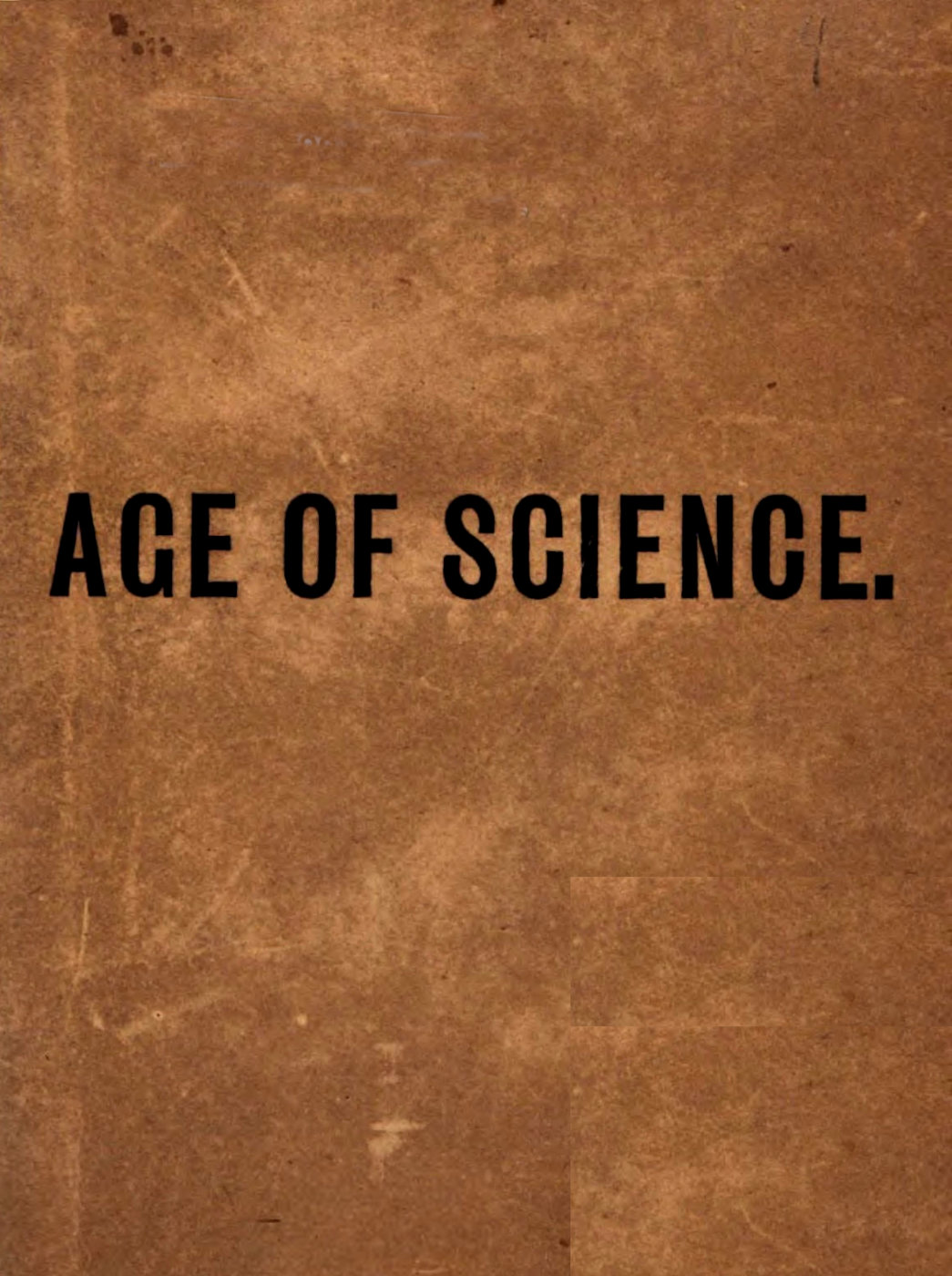 The Age of Science