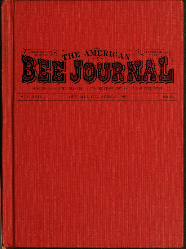 The American Bee Journal, Vol. XVII. No. 14
