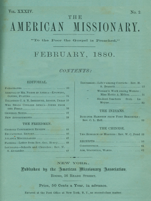 The American Missionary -- Volume 34, No. 2, February, 1880