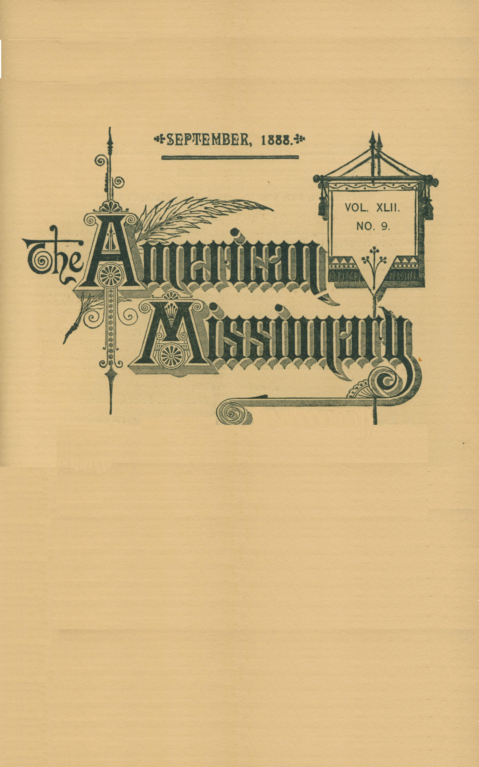 The American Missionary -- Volume 42, No. 9, September, 1888