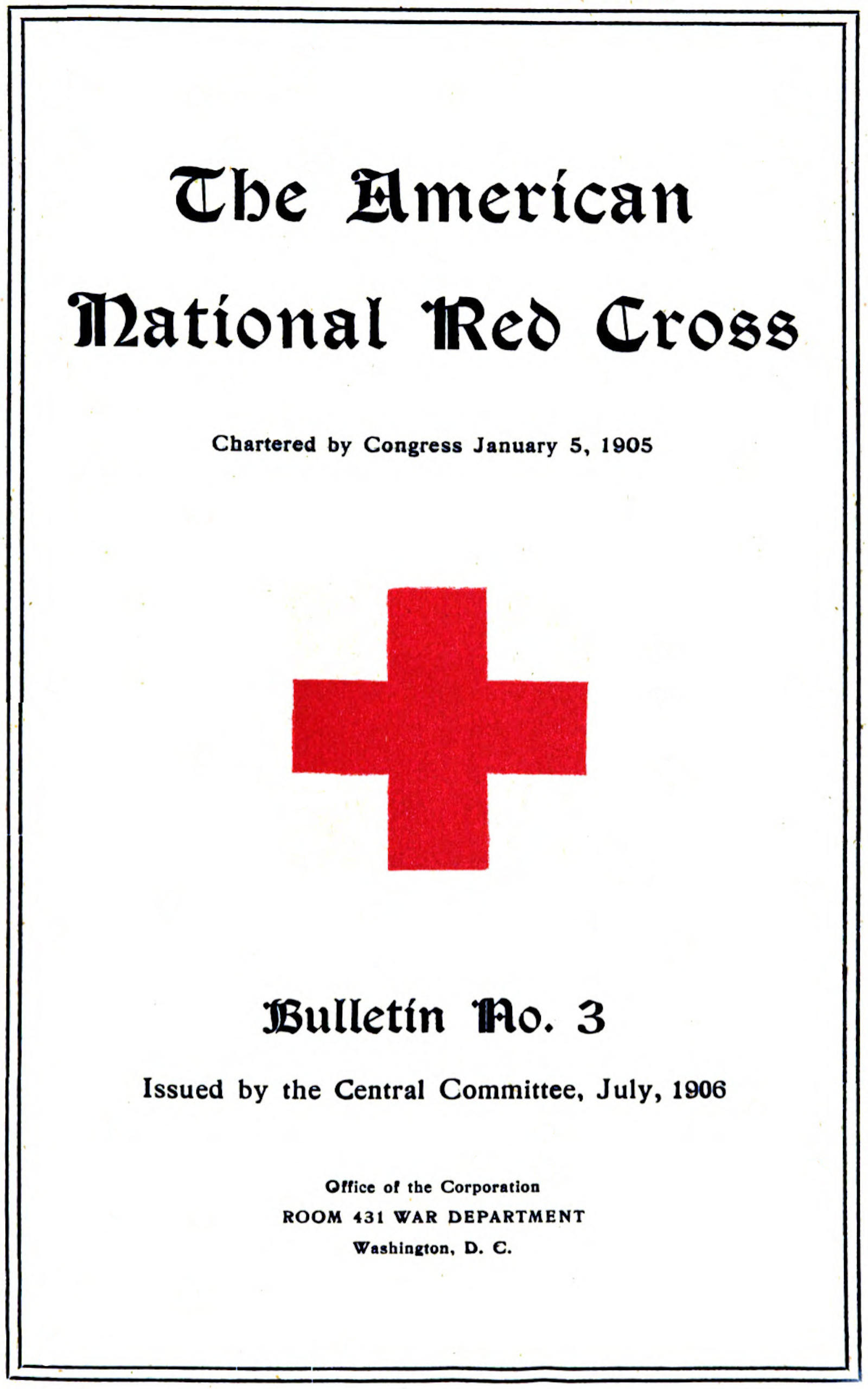 The American National Red Cross Bulletin (Vol. I, No. 3)