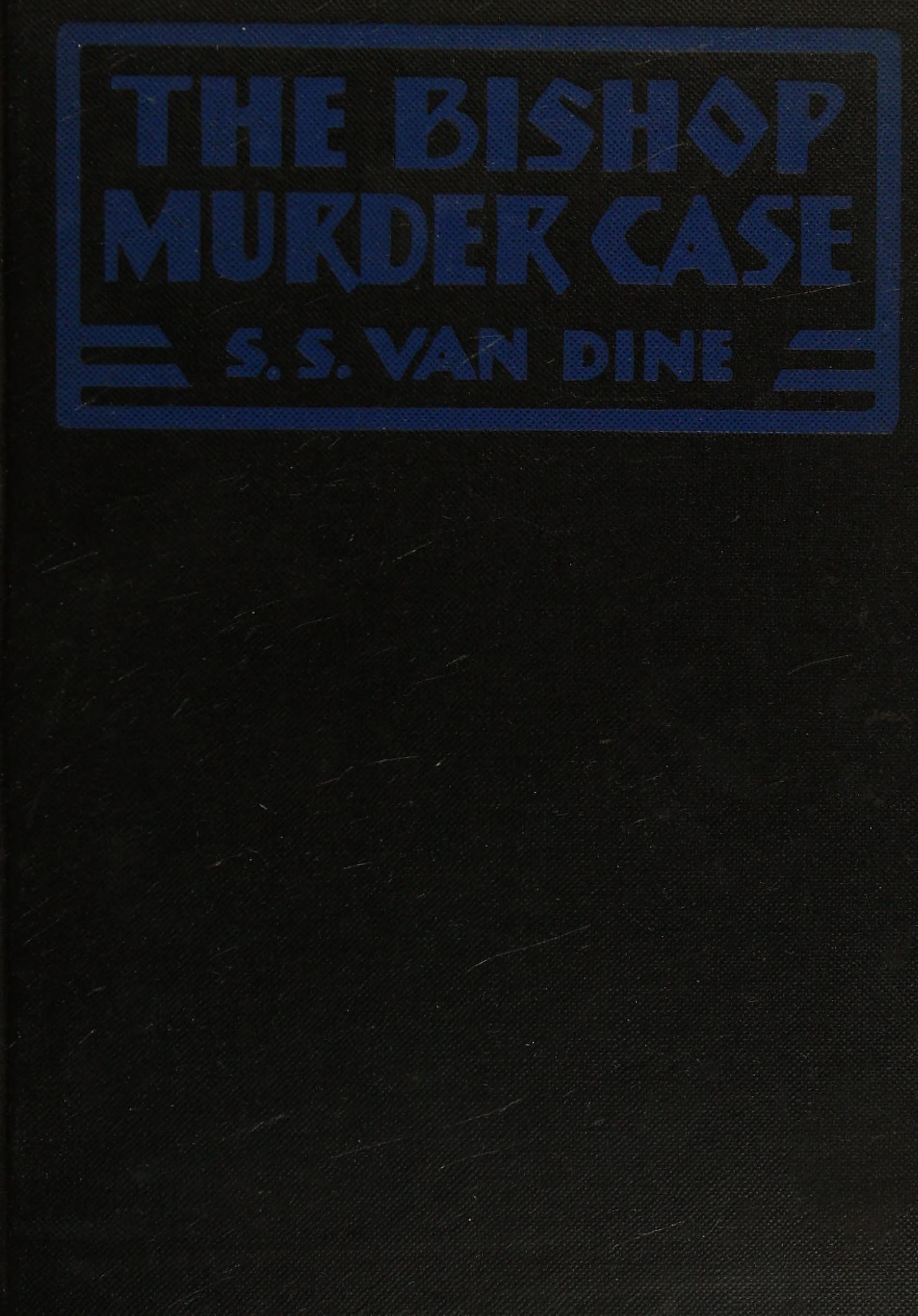 The Bishop Murder Case