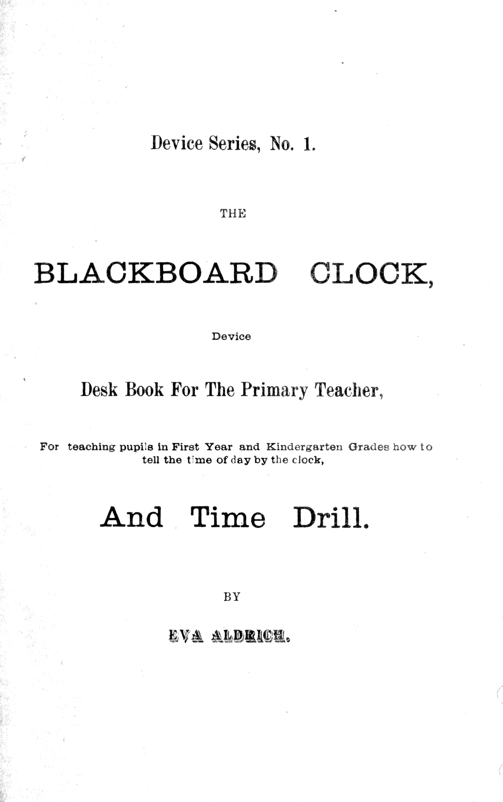 The Blackboard Clock