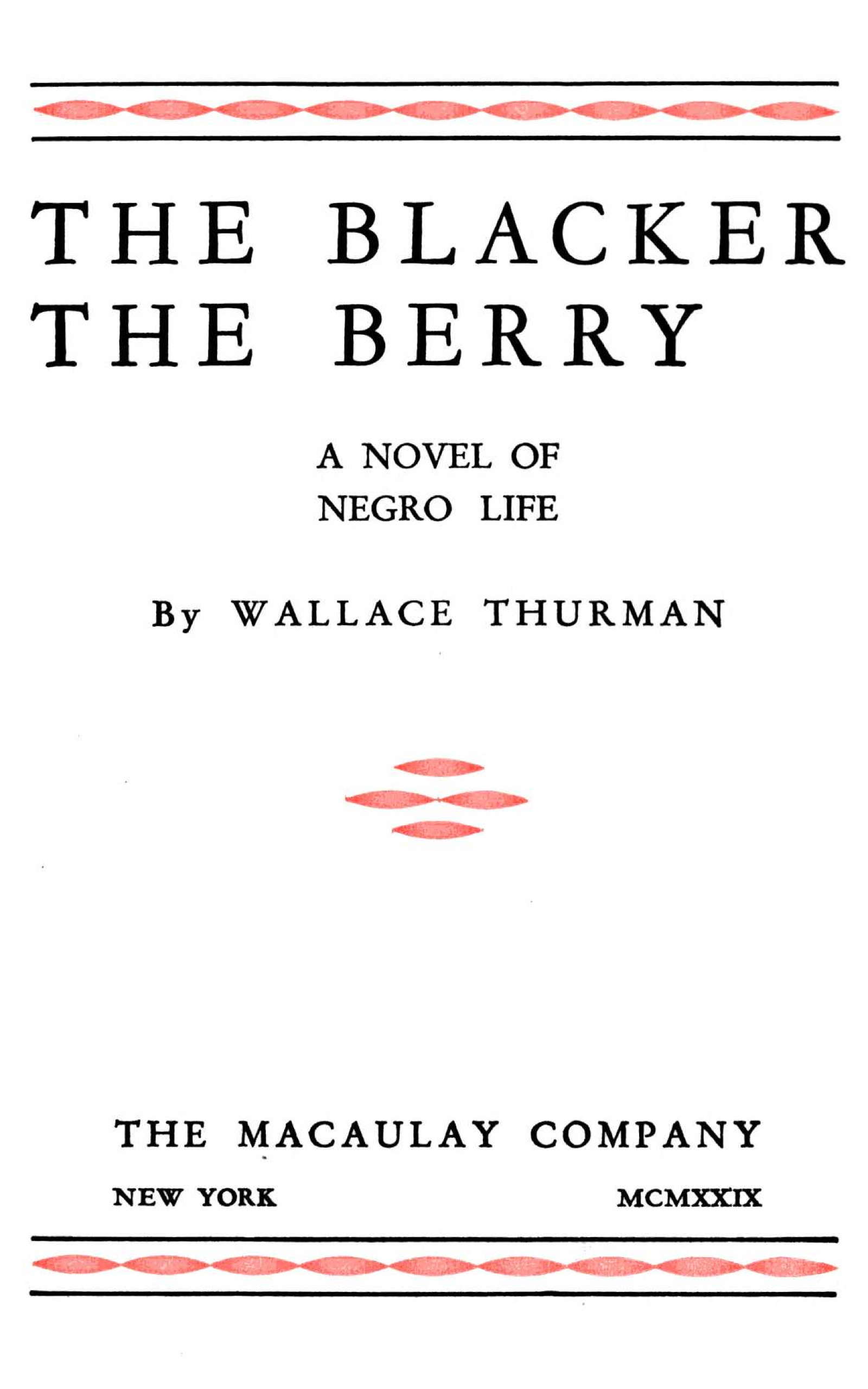 The blacker the berry