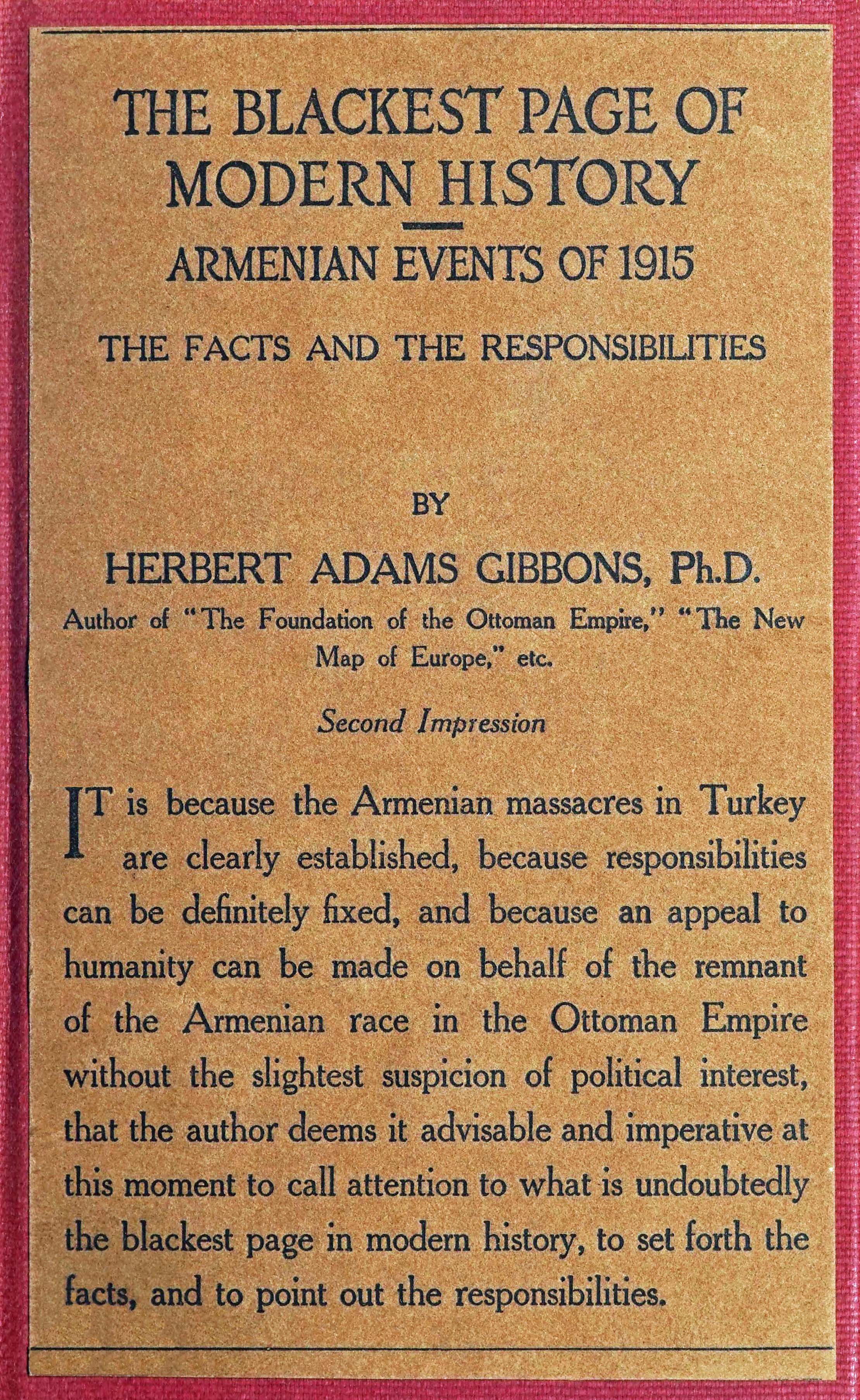 The Blackest Page of Modern History