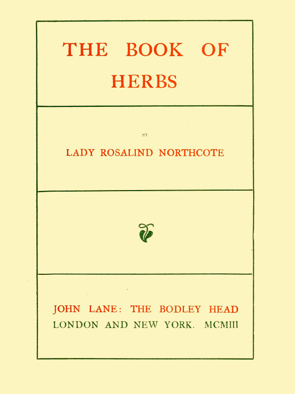The Book of Herbs