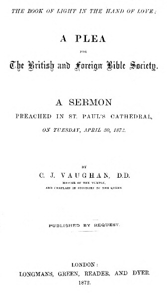 The Book of Light in the Hand of Love