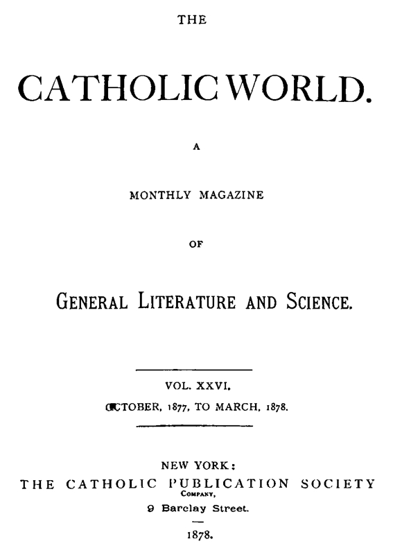 The Catholic World