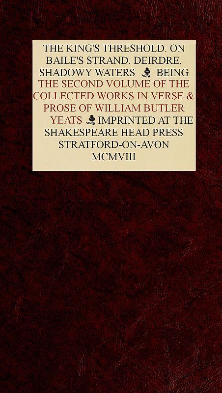 The Collected Works of William Butler Yeats, Vol. 2