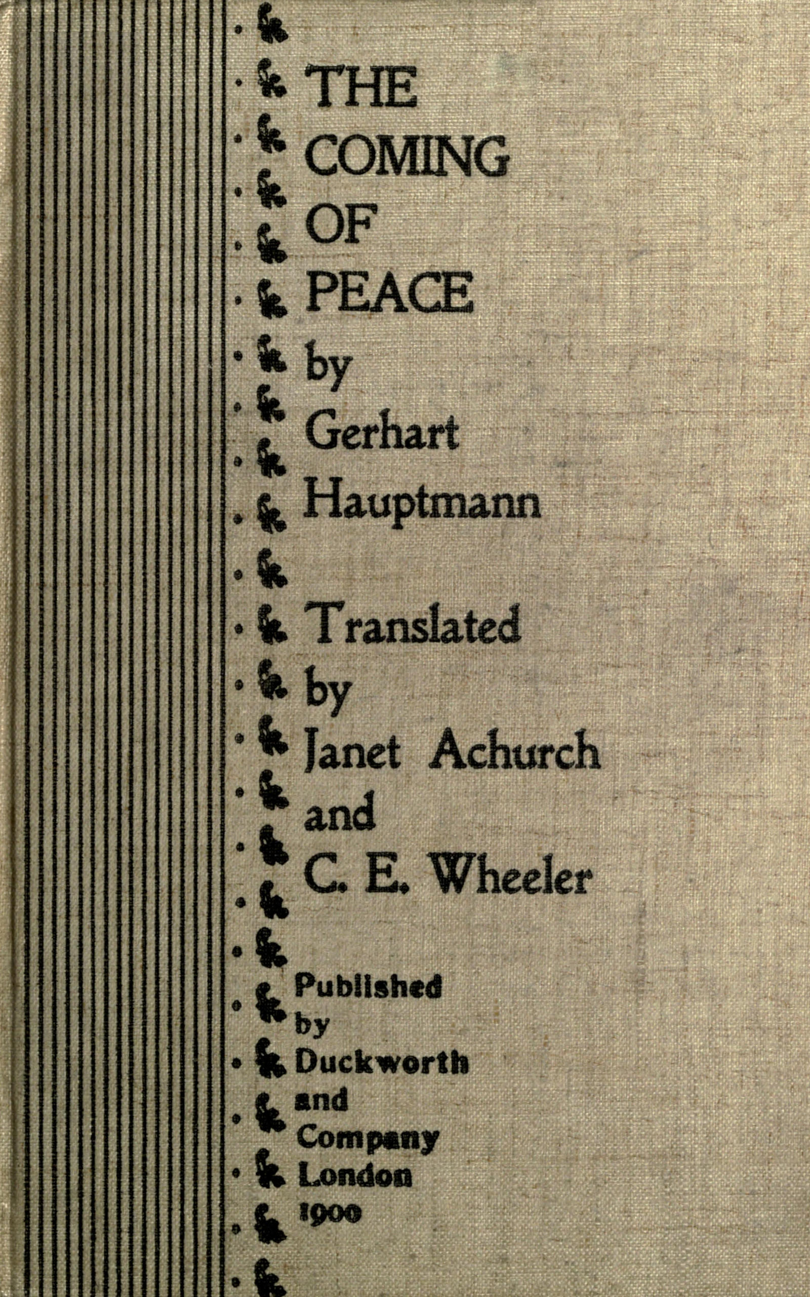 The Coming of Peace