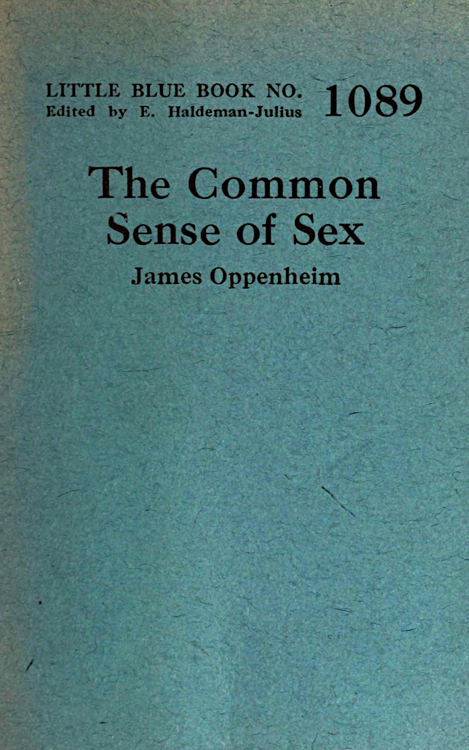 The Common Sense of Sex