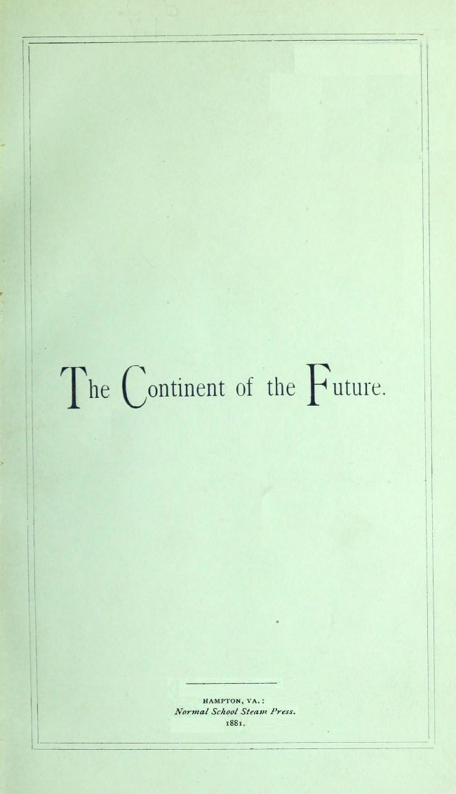 The Continent of the Future