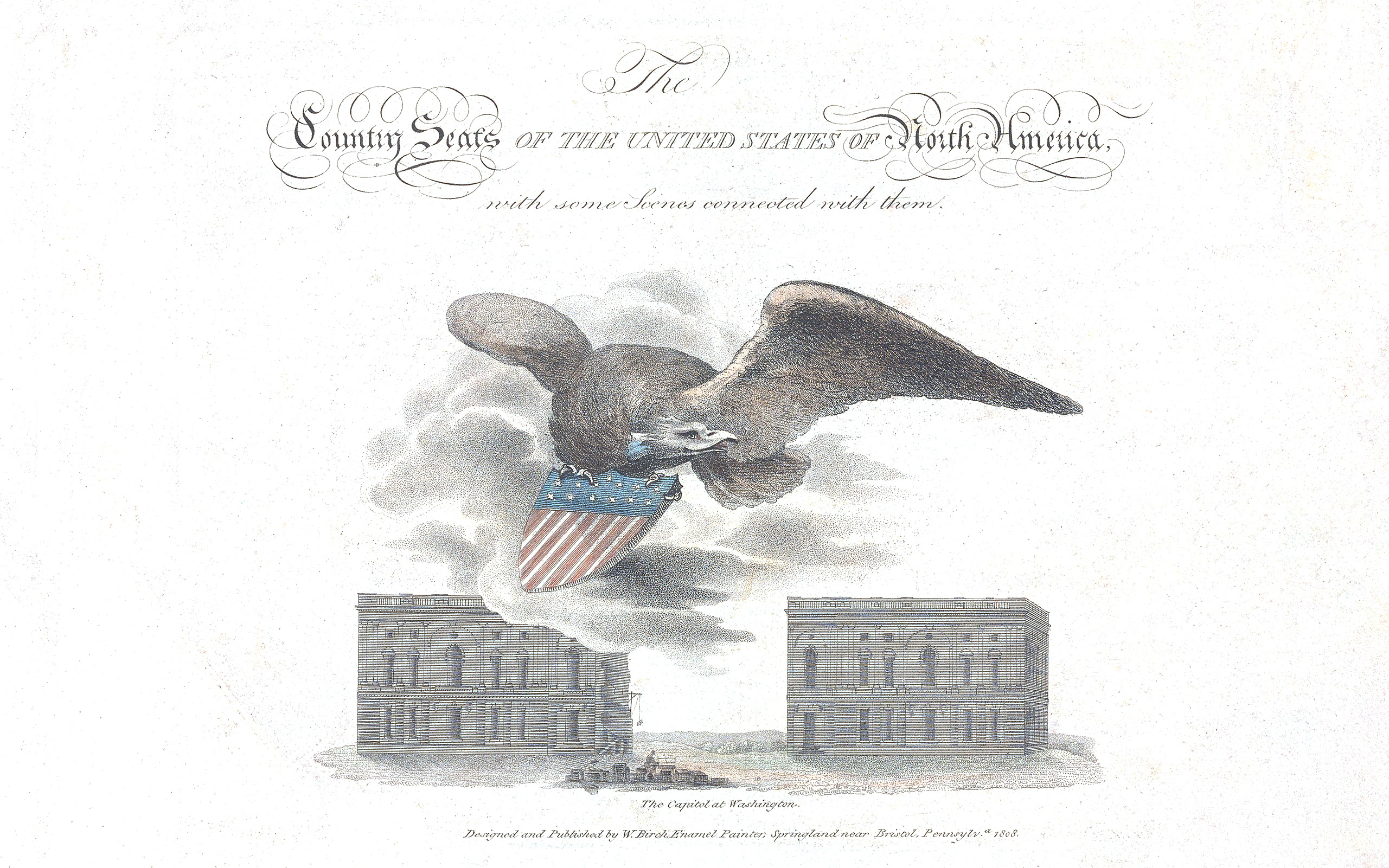 The country seats of the United States of North America