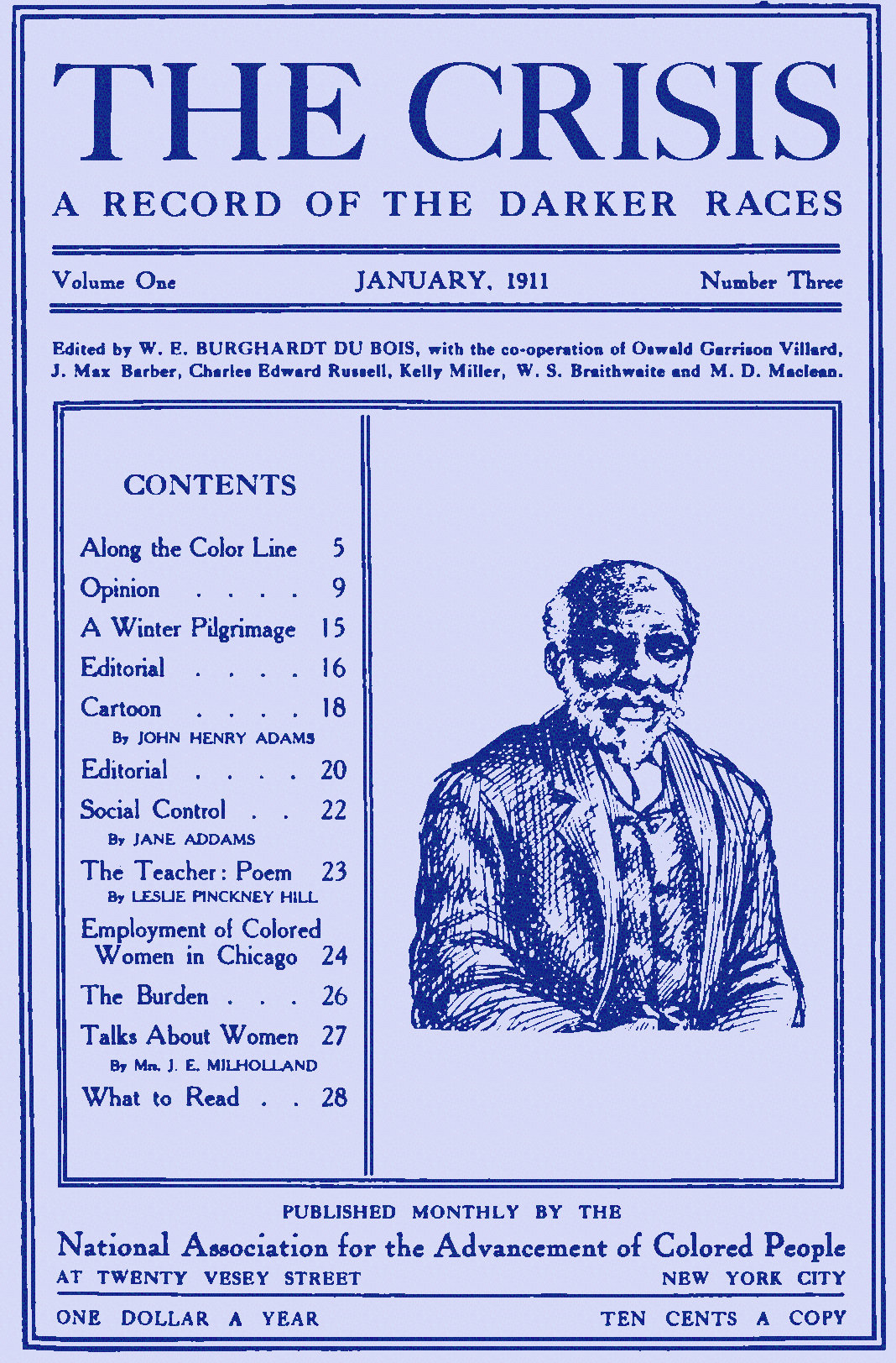 The Crisis Volume One January, 1911 Number Three