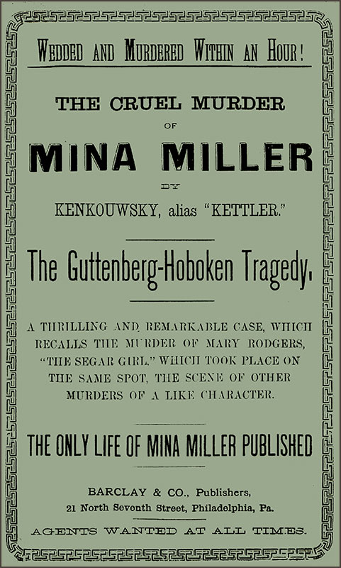 The Cruel Murder of Mina Miller by Kenkouwsky, alias "Kettler"