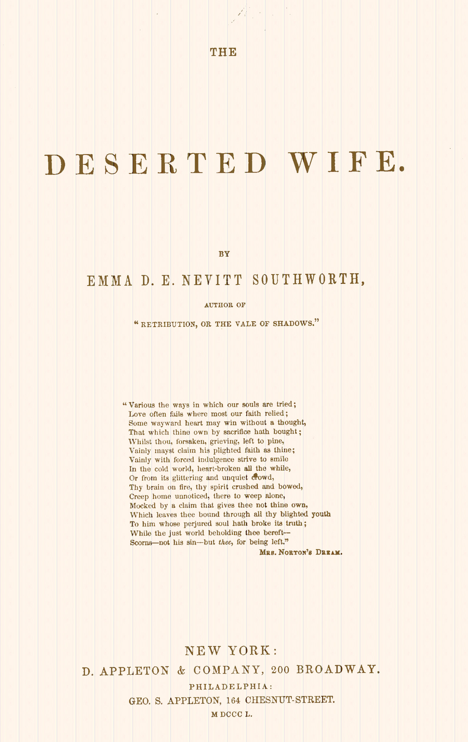 The Deserted Wife