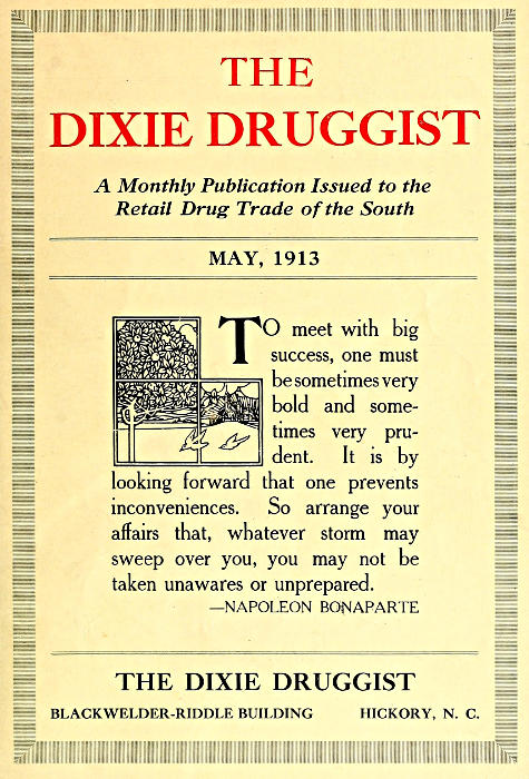 The Dixie Druggist, May 1913
