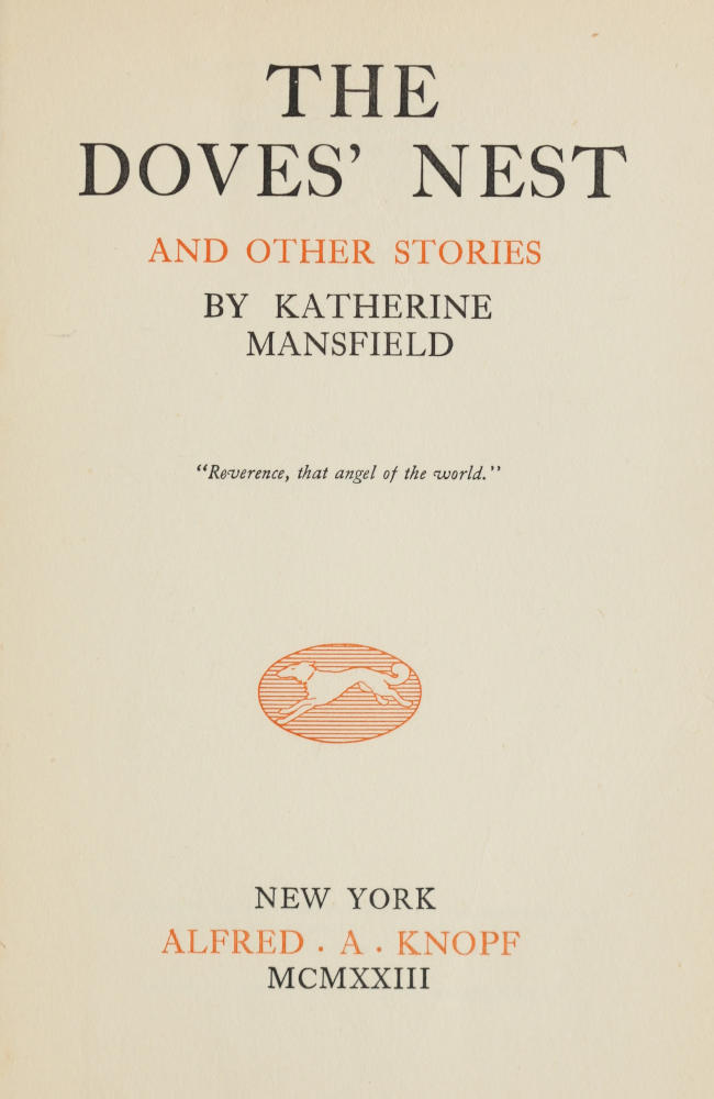 The Doves’ Nest, and other stories