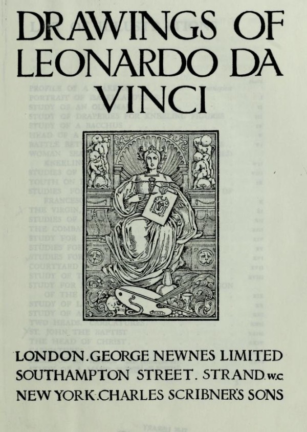 The Drawings of Leonardo da Vinci. Introduction by Charles Lewis Hind.