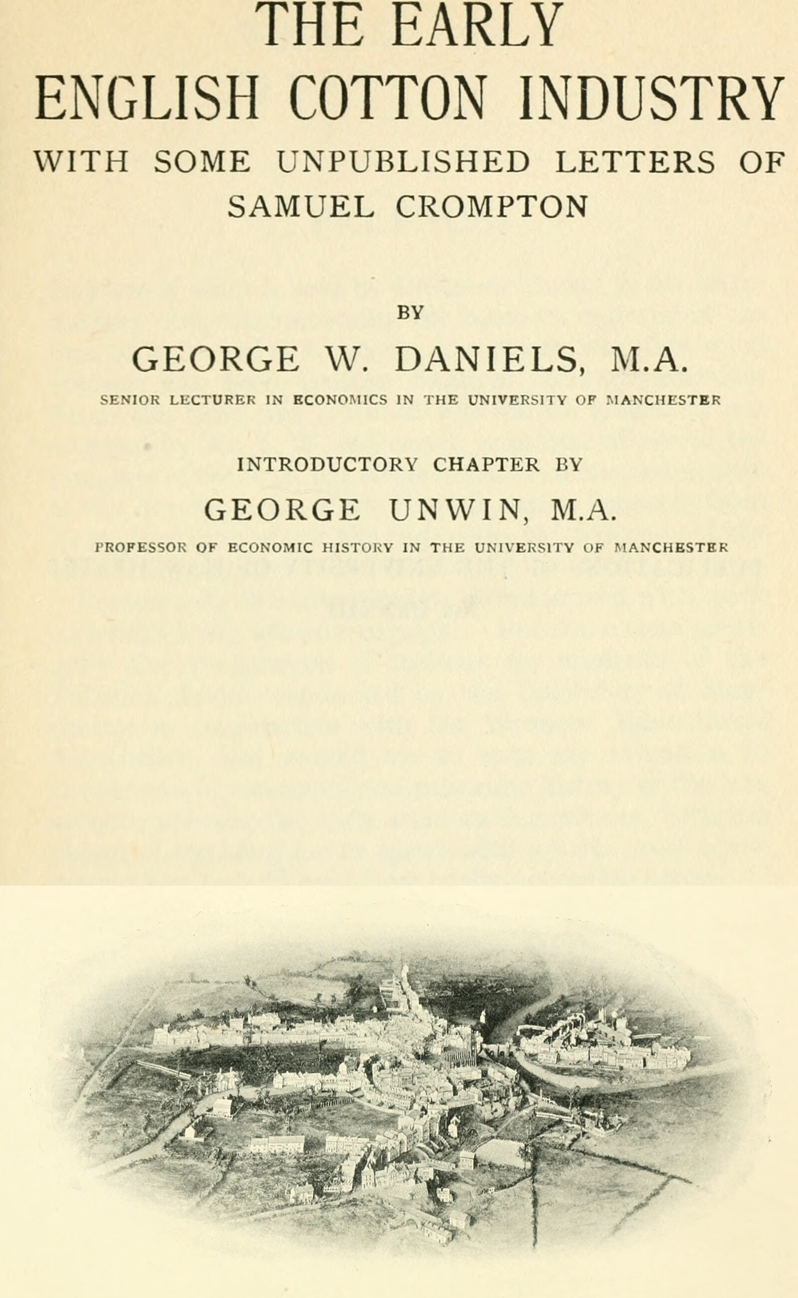 The Early English Cotton Industry