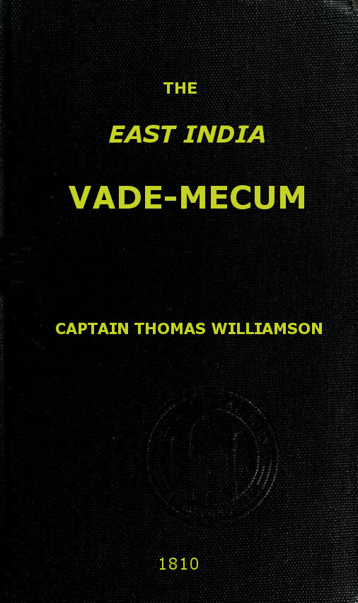 The East India Vade-mecum
