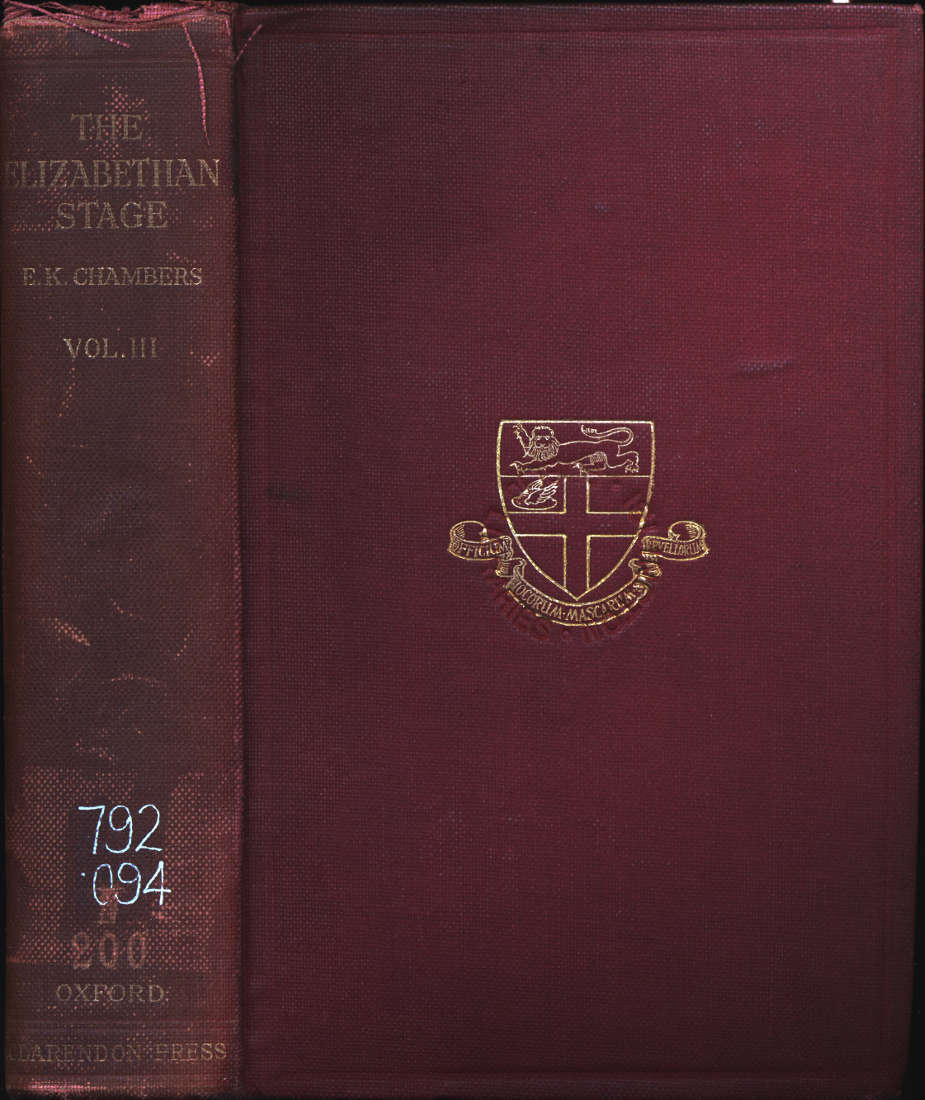 The Elizabethan Stage Vol. 3