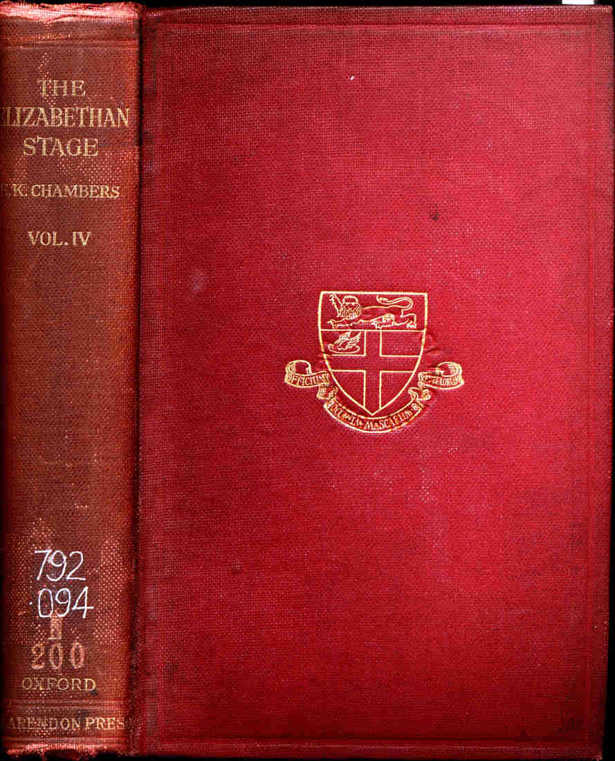 The Elizabethan Stage Vol. IV