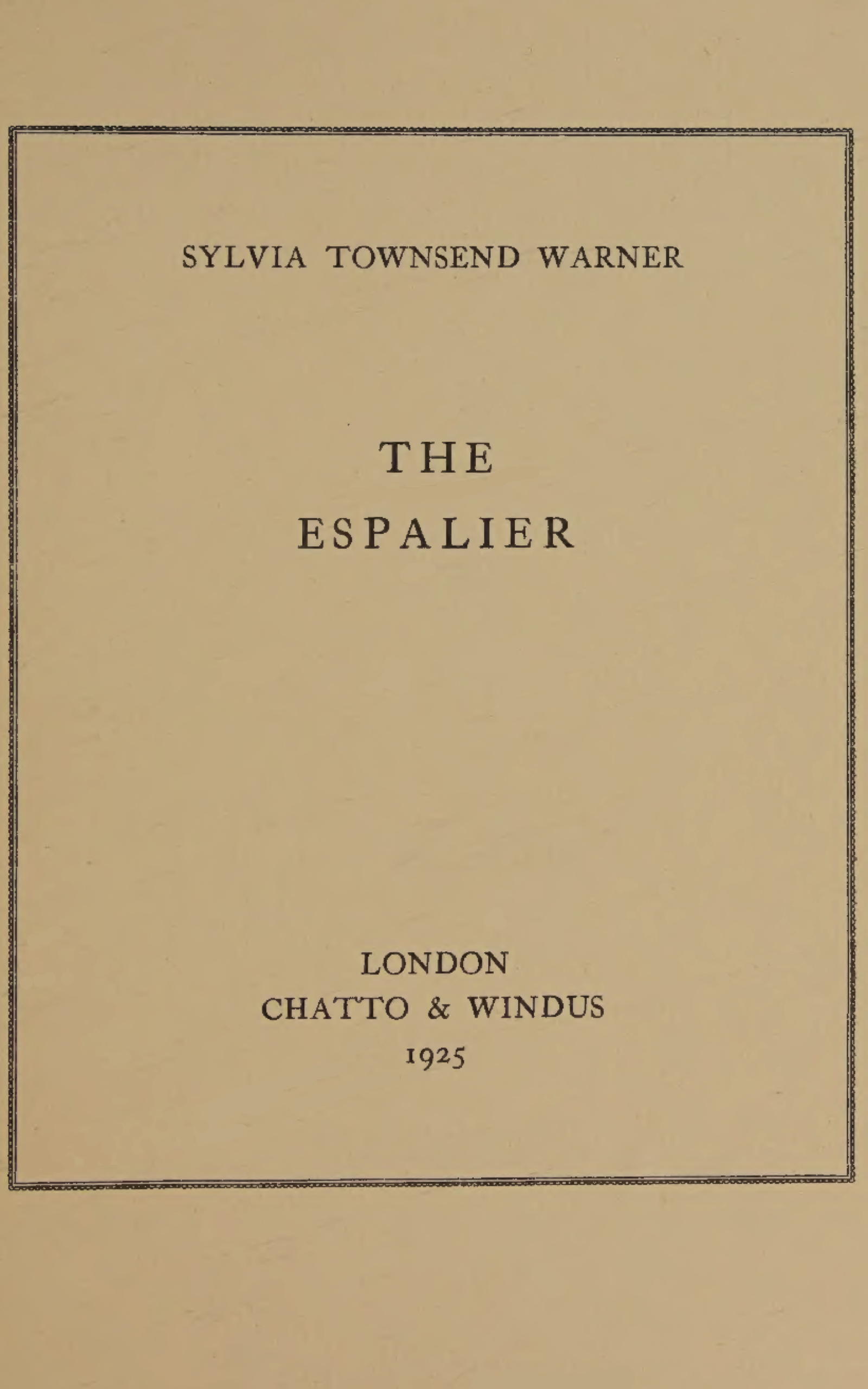 The espalier