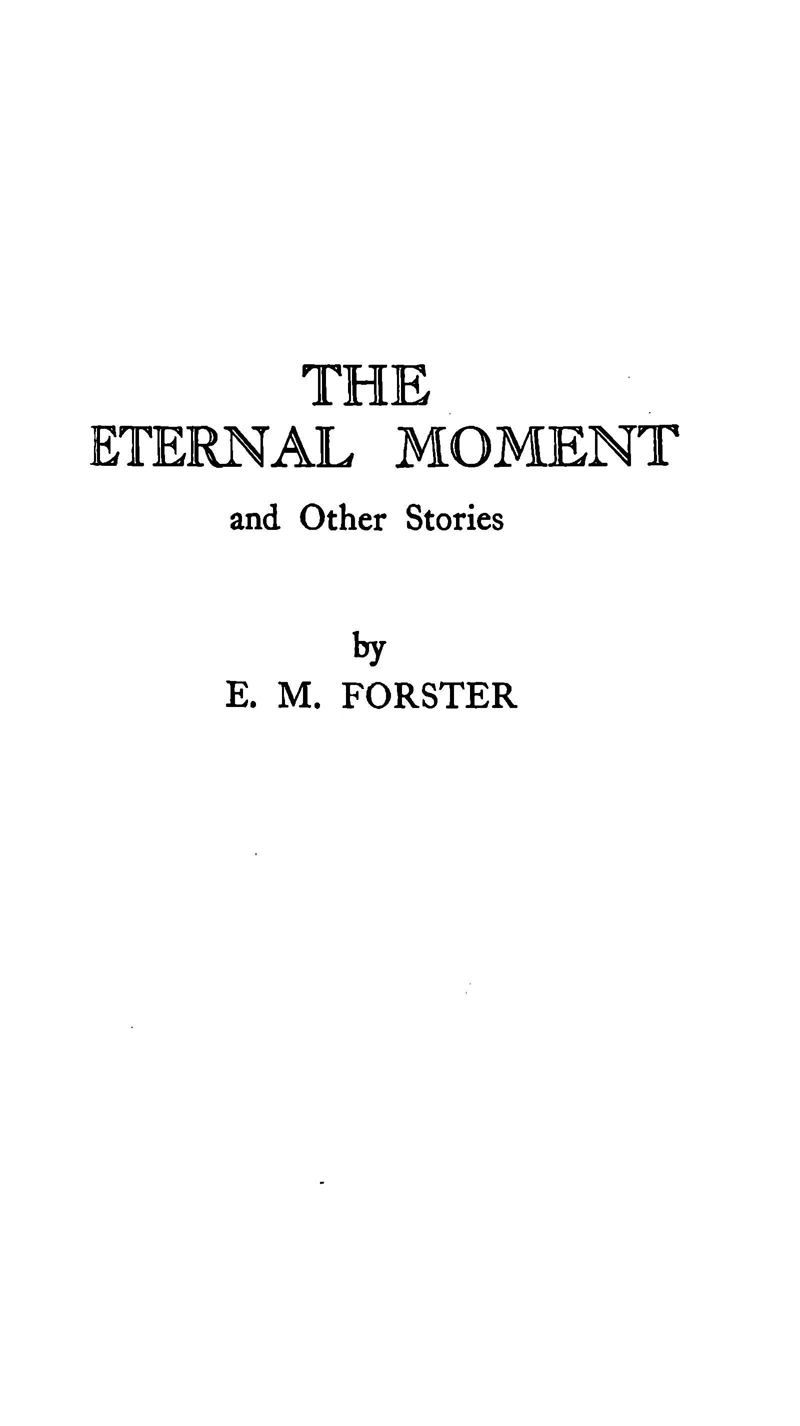 The Eternal Moment